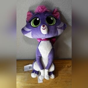 Disney Store Puppy Dog Pals 12” Hissy Purple Cat Plush! Purple Kitty NICE!